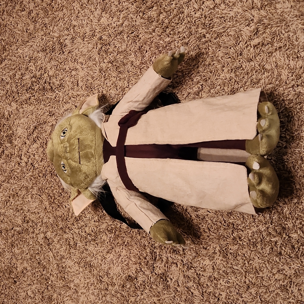 Disney Star Wars Stuffed Yoda Backpack